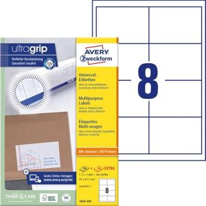 Avery 3660-200 White Labels - Universal 97x67.7mm - Labels Avery 3660-200 White Labels - Universal 97x67.7mm - Labels