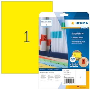 HERMA Yellow Universal Labels - Labels HERMA Yellow Universal Labels - Labels