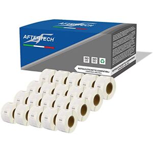 AFTERTECH 20x 11353 12x24mm Compatible Adhesive Label Rolls (1000 Labels/roll = 20000 Total) for Dymo LabelWriter Seiko SLP labelmakers Printers S0722530 20x11353 AFTERTECH 20x 11353 12x24mm Compatible Adhesive Label Rolls (1000 Labels/roll = 20000 Total) for Dymo LabelWriter Seiko SLP labelmakers Printers S0722530 20x11353