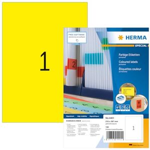 HERMA Yellow Universal Labels - Labels HERMA Yellow Universal Labels - Labels