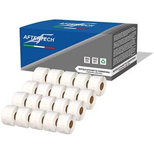AFTERTECH 20x 99012 36 x 89 mm Compatible Adhesive Labels Rolls (260 Labels/Roll = 5200 Total) for Dymo LabelWriter Seiko SLP Printer Labeling Machines S0722400 20 x 99012 AFTERTECH 20x 99012 36 x 89 mm Compatible Adhesive Labels Rolls (260 Labels/Roll = 5200 Total) for Dymo LabelWriter Seiko SLP Printer Labeling Machines S0722400 20 x 99012