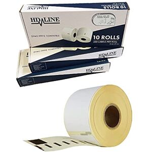 hd-line Dymo Labels for Labelwriter 99012 30 Rolls x 260 Pieces Per Roll = 7800 Labels, Self-Adhesive, Compatible with Dymo & Seiko Label Printers, 89 x 36 mm hd-line Dymo Labels for Labelwriter 99012 30 Rolls x 260 Pieces Per Roll = 7800 Labels, Self-Adhesive, Compatible with Dymo & Seiko Label Printers, 89 x 36 mm