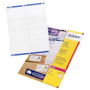 Avery JamFREE, Printable, Parcel Labels, Customisable, 99.1 x 67.7 mm, White, 8 Labels per Sheet, 320 Labels per Pack (L7165-40) Avery JamFREE, Printable, Parcel Labels, Customisable, 99.1 x 67.7 mm, White, 8 Labels per Sheet, 320 Labels per Pack (L7165-40)