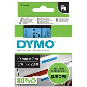 Dymo Authentic D1 Labels Black Print on Blue Tape 19 mm x 7 m Self-Adhesive Labels for LabelManager Label Makers Made in Europe Dymo Authentic D1 Labels Black Print on Blue Tape 19 mm x 7 m Self-Adhesive Labels for LabelManager Label Makers Made in Europe