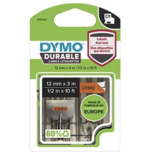 Dymo D1 Orange 12mm Label Tape - Durable Indoor/Outdoor Dymo D1 Orange 12mm Label Tape - Durable Indoor/Outdoor