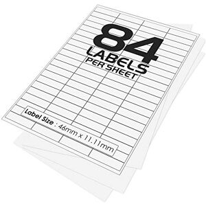 iSOUL 84 Per Page/Sheet, 1000 Sheets (84000 Sticky Label), White Blank Matt Self-Adhesive A4 Address Shipping Labels Stickers, Laser Inkjet Compatible L7656/J8656 Printer Paper, 46 X 11.11 mm JAM Free iSOUL 84 Per Page/Sheet, 1000 Sheets (84000 Sticky Label), White Blank Matt Self-Adhesive A4 Address Shipping Labels Stickers, Laser Inkjet Compatible L7656/J8656 Printer Paper, 46 X 11.11 mm JAM Free