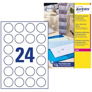 Avery L7780-25 Transparent Labels - Labels - 40 mm - 600 pcs Avery L7780-25 Transparent Labels - Labels - 40 mm - 600 pcs