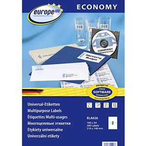 Avery Zweckform ELA026 Labels - 210x148.5 mm - 100 Sheets - Laser Copy Inkjet Avery Zweckform ELA026 Labels - 210x148.5 mm - 100 Sheets - Laser Copy Inkjet
