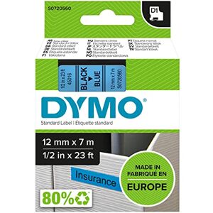 DYMO D1 Polyester Tape - 12mm x 7m - Black on Blue - Label Tape DYMO D1 Polyester Tape - 12mm x 7m - Black on Blue - Label Tape
