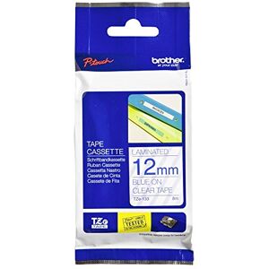 Brother TZe-133 Labelling Tape Cassette, 12 mm (W) x 8 m (L), Laminated, Genuine Supplies Blue on Clear Brother TZe-133 Labelling Tape Cassette, 12 mm (W) x 8 m (L), Laminated, Genuine Supplies Blue on Clear