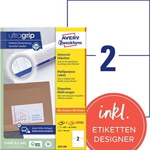 Avery Multi-Use Labels 210 x 148 mm White Avery Multi-Use Labels 210 x 148 mm White