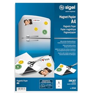 Sigel IP440 Magnetic InkJet Paper, A4, 250 µ, 5 sheets Sigel IP440 Magnetic InkJet Paper, A4, 250 µ, 5 sheets