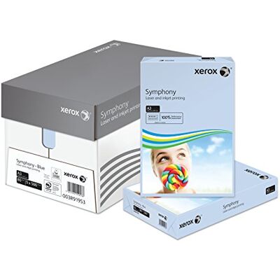 Xerox A3 80 GSM Symphony Printer Paper Box Pastel Blue Xerox A3 80 GSM Symphony Printer Paper Box Pastel Blue