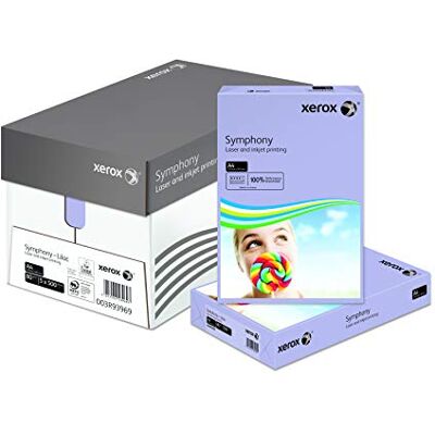 Xerox A4 160 GSM Symphony Printer Paper Box Lilac Xerox A4 160 GSM Symphony Printer Paper Box Lilac