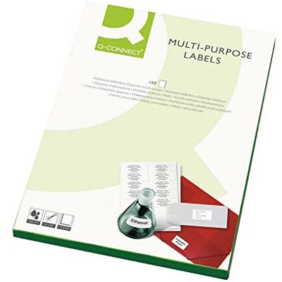 Q-Connect KF02246 - Multi-purpose Labels - A4 (500) - White Q-Connect KF02246 - Multi-purpose Labels - A4 (500) - White