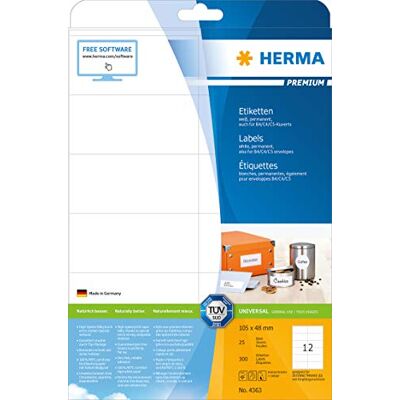 HERMA 4363 White Address Labels - Labels HERMA 4363 White Address Labels - Labels