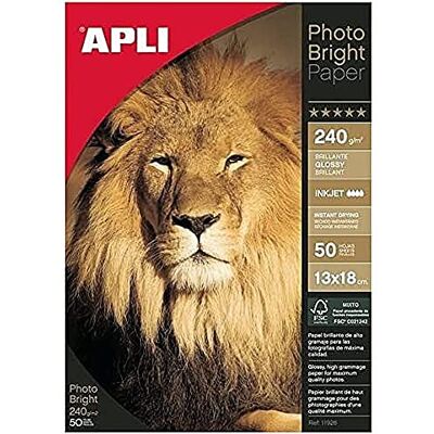 APLI 11926, Photographic paper, 13 X 18 cm, 50 sheets APLI 11926, Photographic paper, 13 X 18 cm, 50 sheets
