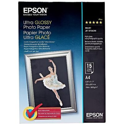 Epson Ultra Glossy Photo Paper A4 R200/R300/R320/R800/Rx425/Rx500 Epson Ultra Glossy Photo Paper A4 R200/R300/R320/R800/Rx425/Rx500