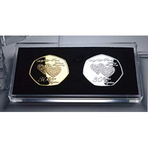 The Commemorative Coin Company Pair of 30TH PEARL WEDDING ANNIVERSARY Silver & 24ct Gold Commemoratives in Display/Presentation Stand. Gift/Present 30 Years Together The Commemorative Coin Company Pair of 30TH PEARL WEDDING ANNIVERSARY Silver & 24ct Gold Commemoratives in Display/Presentation Stand. Gift/Present 30 Years Together