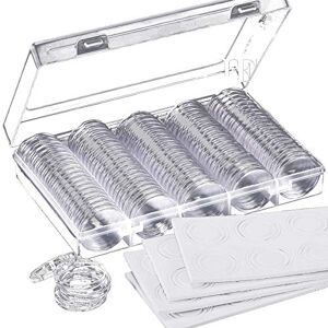Hicarer 100 Pieces 30 mm Coin Capsules and 5 Sizes (17/20/ 25/27/ 30 mm) Protect Gasket Coin Holder Case with Storage Organizer Box for Coin Collection Supplies (White) Hicarer 100 Pieces 30 mm Coin Capsules and 5 Sizes (17/20/ 25/27/ 30 mm) Protect Gasket Coin Holder Case with Storage Organizer Box for Coin Collection Supplies (White)