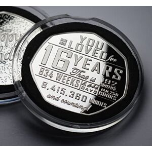 The Commemorative Coin Company 16th Birthday Silver in Capsule. 16 Years 'And Counting' Gift/Present Congratulations/Party/Celebration/Ideas Son/Daughter/Grandson/Granddaughter, One Size The Commemorative Coin Company 16th Birthday Silver in Capsule. 16 Years 'And Counting' Gift/Present Congratulations/Party/Celebration/Ideas Son/Daughter/Grandson/Granddaughter, One Size