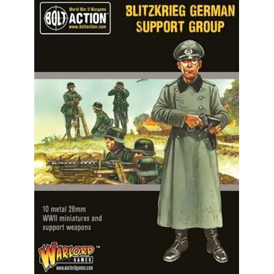 Warlord Games Blitzkrieg German Support Group 28mm Scale Metal Miniatures for Bolt Action Highly Detailed World War 2 Miniatures for Table-top Wargaming Warlord Games Blitzkrieg German Support Group 28mm Scale Metal Miniatures for Bolt Action Highly Detailed World War 2 Miniatures for Table-top Wargaming
