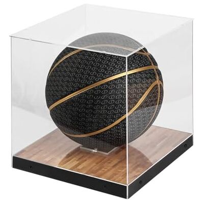 J JACKCUBE DESIGN Jackcube Design Basketball Display Case Clear Storage for Balls, Acrylic Box for Memorabilia, Autograph Ball Standing Display MK342SS J JACKCUBE DESIGN Jackcube Design Basketball Display Case Clear Storage for Balls, Acrylic Box for Memorabilia, Autograph Ball Standing Display MK342SS
