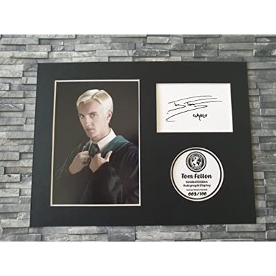 Havoc Tom Felton Limited Edition Signed Autograph Display 8x6 Inches Draco Malfoy Mounted and Ready to be Framed V2 Black Havoc Tom Felton Limited Edition Signed Autograph Display 8x6 Inches Draco Malfoy Mounted and Ready to be Framed V2 Black