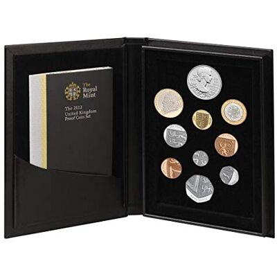 RM 2012 Proof 10 Coins Set in Deluxe Leather Box including Jubilee £5, Definitive Shield of As and Darwin £2 Coin Proof Quality Minting RM 2012 Proof 10 Coins Set in Deluxe Leather Box including Jubilee £5, Definitive Shield of As and Darwin £2 Coin Proof Quality Minting