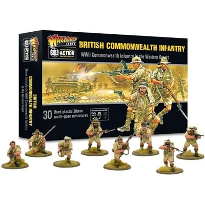 Warlord Games British Army Commonwealth Infantry 28mm Scale Plastic Miniatures for Bolt Action Highly Detailed World War 2 Miniatures for Table-top Wargaming Warlord Games British Army Commonwealth Infantry 28mm Scale Plastic Miniatures for Bolt Action Highly Detailed World War 2 Miniatures for Table-top Wargaming