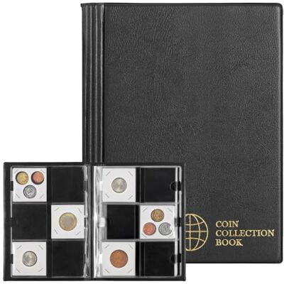 Uncle Paul Coin Cardboard Album 60 Pockets for 2"x2" Folder(Coin Flips Not Included) Collecting Storage Books for Collection Supplies CS36BK Uncle Paul Coin Cardboard Album 60 Pockets for 2"x2" Folder(Coin Flips Not Included) Collecting Storage Books for Collection Supplies CS36BK
