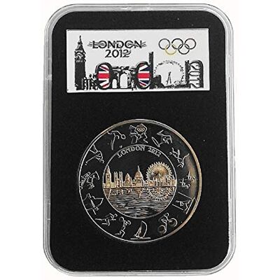 U-Coins 2012 The Official London Olympic Brilliant Uncirculated £5 Pound encapsulated in Lighthouse Everslab Coin Holders U-Coins 2012 The Official London Olympic Brilliant Uncirculated £5 Pound encapsulated in Lighthouse Everslab Coin Holders