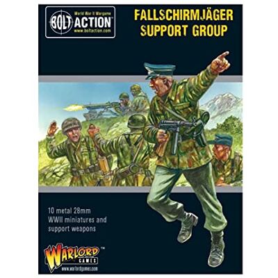Warlord Games Fallschirmjager Support Group 28mm Scale Metal Miniatures for Bolt Action Highly Detailed World War 2 Miniatures for Table-top Wargaming Warlord Games Fallschirmjager Support Group 28mm Scale Metal Miniatures for Bolt Action Highly Detailed World War 2 Miniatures for Table-top Wargaming