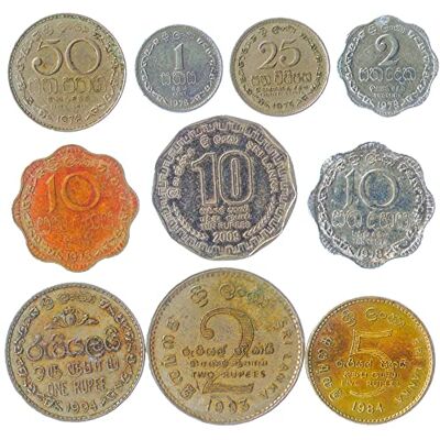 Hobby of Kings 10 Sri Lanka Coins from Asia Old Collectible Sri Lankan Cash Lot Perfect Choice For Your Coin Bank, Holders And Collection Album Hobby of Kings 10 Sri Lanka Coins from Asia Old Collectible Sri Lankan Cash Lot Perfect Choice For Your Coin Bank, Holders And Collection Album