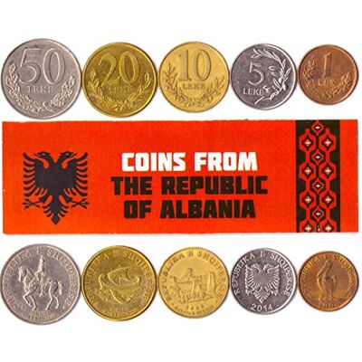 Hobby of Kings 5 Albania Coins from the Balkans Old Collectible Albanian Cash Lot Perfect Choice For Your Coin Bank, Holders And Collection Album Hobby of Kings 5 Albania Coins from the Balkans Old Collectible Albanian Cash Lot Perfect Choice For Your Coin Bank, Holders And Collection Album