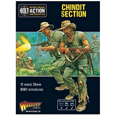 Warlord Games Chindit Section 28mm Scale Metal Miniatures for Bolt Action Highly Detailed World War 2 Miniatures for Table-top Wargaming Warlord Games Chindit Section 28mm Scale Metal Miniatures for Bolt Action Highly Detailed World War 2 Miniatures for Table-top Wargaming