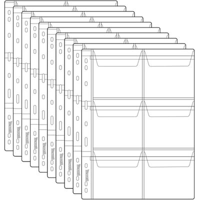 Uncle Paul 60 Pocket Coin Collecting Pages 6 Grids/Page Storage Loose Leaf 9 Hole 10 Sheets Coin Collection Sleeves for Pounds Penny Cents Euros Supplies CS03006 Uncle Paul 60 Pocket Coin Collecting Pages 6 Grids/Page Storage Loose Leaf 9 Hole 10 Sheets Coin Collection Sleeves for Pounds Penny Cents Euros Supplies CS03006