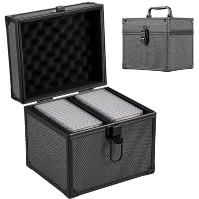 evergoods Graded Cards Storage Box Aluminum Alloy Sports Trading Card Box Compatible with 44 Cards Slabs Toploader Storage Box Fits PSA MTG CSG BGS SGC Top Loaders Magnetic Card Holder evergoods Graded Cards Storage Box Aluminum Alloy Sports Trading Card Box Compatible with 44 Cards Slabs Toploader Storage Box Fits PSA MTG CSG BGS SGC Top Loaders Magnetic Card Holder