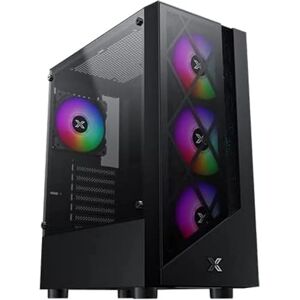 Duke EN49158 - ATX/M-ATX/Mini ITX - USB3.0x1 & 2.0x2 - Mesh & TG Frontpanel - Left TG - 4PCS X24F Fans Duke EN49158 - ATX/M-ATX/Mini ITX - USB3.0x1 & 2.0x2 - Mesh & TG Frontpanel - Left TG - 4PCS X24F Fans