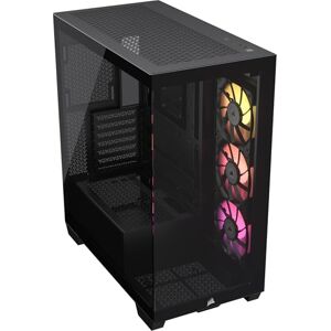 Corsair iCUE LINK 3500X RGB Mid-Tower ATX PC Case – Panoramic Tempered Glass – Reverse Connection Motherboard Compatible – 3x iCUE LINK RX120 RGB Fans Included – Black Corsair iCUE LINK 3500X RGB Mid-Tower ATX PC Case – Panoramic Tempered Glass – Reverse Connection Motherboard Compatible – 3x iCUE LINK RX120 RGB Fans Included – Black