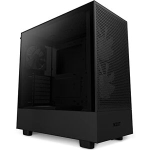 NZXT H5 Flow RGB Compact ATX Mid-Tower PC Gaming Case – High Airflow Perforated Front Panel – Tempered Glass Side Panel – Cable Management – 2 x F140 RGB Core Fans – 280mm Radiator Support – Black NZXT H5 Flow RGB Compact ATX Mid-Tower PC Gaming Case – High Airflow Perforated Front Panel – Tempered Glass Side Panel – Cable Management – 2 x F140 RGB Core Fans – 280mm Radiator Support – Black