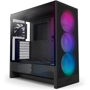 NZXT H5 Flow RGB Compact ATX Mid-Tower PC Gaming Case High Airflow F360 RGB Core (CV) Included 360mm Front & 240mm Top Radiator Support Cable Management Tempered Glass Black NZXT H5 Flow RGB Compact ATX Mid-Tower PC Gaming Case High Airflow F360 RGB Core (CV) Included 360mm Front & 240mm Top Radiator Support Cable Management Tempered Glass Black