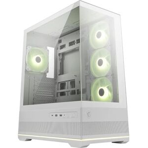 MSI MAG PANO 110R PZ WHITE Mid-tower Gaming PC Case Supports up to 400 mm GPU in length, Removable Dust Filters, USB 20Gbps (Type-C), Back-connect ATX & Micro-ATX Motherboard support. MSI MAG PANO 110R PZ WHITE Mid-tower Gaming PC Case Supports up to 400 mm GPU in length, Removable Dust Filters, USB 20Gbps (Type-C), Back-connect ATX & Micro-ATX Motherboard support.