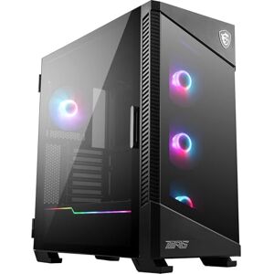MSI MPG VELOX 100R Premium Gaming PC Case (ARGB Lighting, Vertical GPU Bracket, Side Air Vents, 360mm Radiator Support, Type-C, Tempered Glass Swinging Window, Supports Up To 7 Fans) MSI MPG VELOX 100R Premium Gaming PC Case (ARGB Lighting, Vertical GPU Bracket, Side Air Vents, 360mm Radiator Support, Type-C, Tempered Glass Swinging Window, Supports Up To 7 Fans)