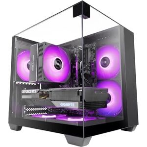Mars Gaming MC-VISIONM, Compact MicroATX Gaming Case, Triple Tempered Glass, Dual-Chamber Structure, Liquid Cooling Support up to 240mm, Mini-Tower PC with Large Internal Capacity, Black Mars Gaming MC-VISIONM, Compact MicroATX Gaming Case, Triple Tempered Glass, Dual-Chamber Structure, Liquid Cooling Support up to 240mm, Mini-Tower PC with Large Internal Capacity, Black