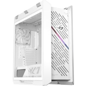 Asus ROG Strix Helios II White EATX mid-tower gaming case, with dual tempered glass side panels, GPU support for up to 450mm in length, aluminum frame and front panel, 420mm radiator support Asus ROG Strix Helios II White EATX mid-tower gaming case, with dual tempered glass side panels, GPU support for up to 450mm in length, aluminum frame and front panel, 420mm radiator support