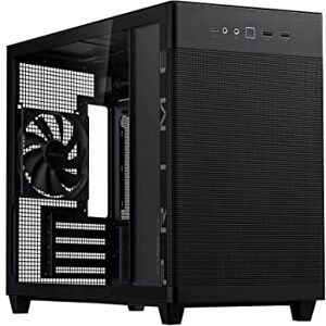 Asus Prime AP201 TG 33-litre MicroATX Case (Supports up to 360mm Radiator and Graphics Cards up to 338mm long, Quasi Filter Mesh Panels, Tool-free Tempered Glass Side Panel) Black Asus Prime AP201 TG 33-litre MicroATX Case (Supports up to 360mm Radiator and Graphics Cards up to 338mm long, Quasi Filter Mesh Panels, Tool-free Tempered Glass Side Panel) Black