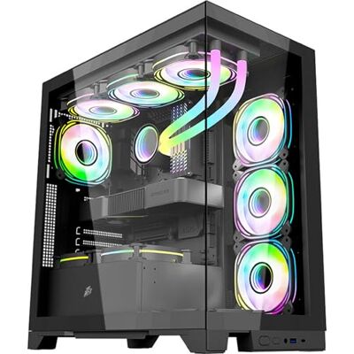 1STPLAYER Mi8-BK Mid Tower Gaming Case - Black 1STPLAYER Mi8-BK Mid Tower Gaming Case - Black