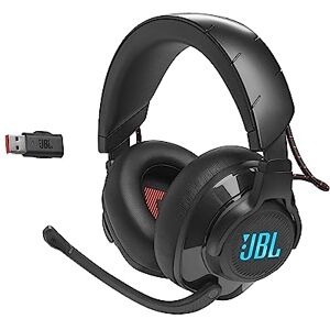 JBL Quantum 610 Over-Ear Gaming Headset with QuantumSURROUND Sound, Wireless 2.4 GHz and 3.5 mm Headphone Jack, Flip-Up Boom Microphone, Black JBL Quantum 610 Over-Ear Gaming Headset with QuantumSURROUND Sound, Wireless 2.4 GHz and 3.5 mm Headphone Jack, Flip-Up Boom Microphone, Black