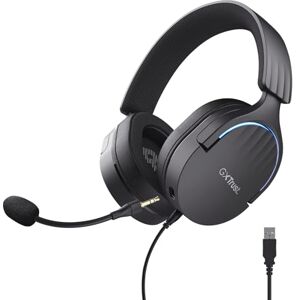 Trust GXT 490 Fayzo USB Gaming Headset 7.1 Surround Sound, 50mm Drivers, 85% Recycled Plastics, RGB Over-Ear Wired Headphones, with Noise Cancelling Microphone for PC PS5 Black Trust GXT 490 Fayzo USB Gaming Headset 7.1 Surround Sound, 50mm Drivers, 85% Recycled Plastics, RGB Over-Ear Wired Headphones, with Noise Cancelling Microphone for PC PS5 Black